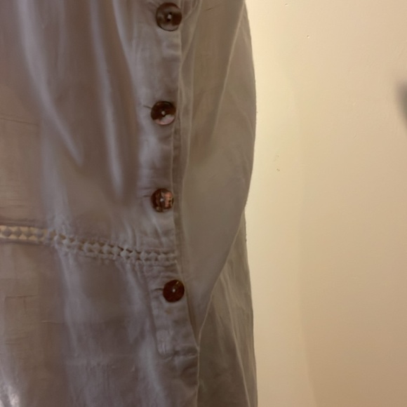 Johnny Was white linen dress lg - Picture 2 of 4